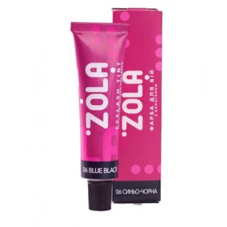 Фарба для вій і брів Zola 06 Blue Black 15 мл