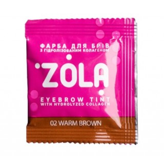 Фарба для брів Zola 02 Warm brown саше 5 мл