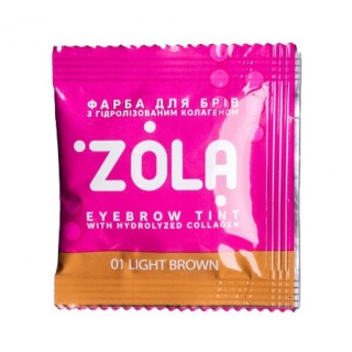 Фарба для брів Zola 01 Light brown саше 5 мл