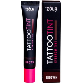 Фарба для брів і вій Zola Tattoo Tint Brown 15 мл