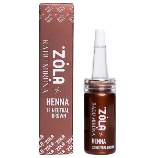 Хна для брів ZOLA x Radu Miruna Henna 12 Neutral Brown 10 г