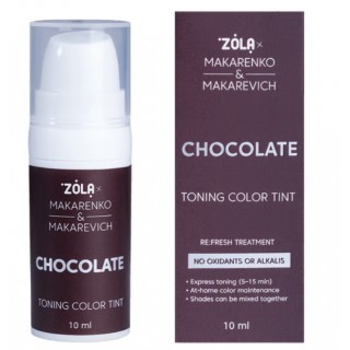 Фарба для брів ZOLA x Makarenko x Makarevich Toning Color Tint тонуюча Chocolate 10 мл