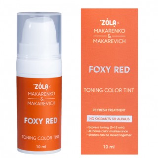 Фарба для брів ZOLA x Makarenko x Makarevich Toning Color Tint тонуюча Foxy Red 10 мл