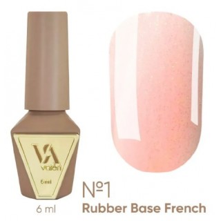 База VALERI French Base №01 світло-рожевий з золотистим мікроблиском 6 мл