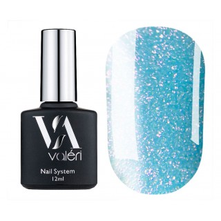 Камуфлююча база Valeri French base Fairy tale №091 блакитний з мікроблиском 12 мл