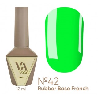 Камуфлююча база для нігтів Valeri French Base №42 салатовий неон 12 мл