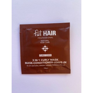 Комбі-маска 3в1 Fut HAIR Curly Code 3-in-1 Curly mask Mask-Conditioner-leave-in 10 мл саше