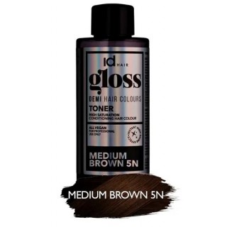 Деміперманентна фарба для волосся Id Hair Gloss 5N 5/0 середньо коричневий 75 мл