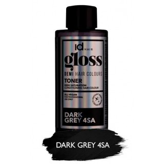 Деміперманентна фарба для волосся Id Hair Gloss 4SA 4/1 темно-сірий 75 мл