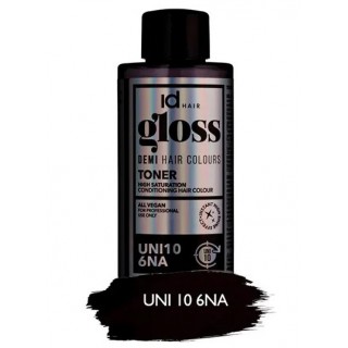 Деміперманентна фарба для волосся Id Hair Gloss 6NA 6/01 натурально попелястий 75 мл
