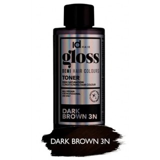 Деміперманентна фарба для волосся Id Hair Gloss 3N 3/0 темно-коричневий 75 мл
