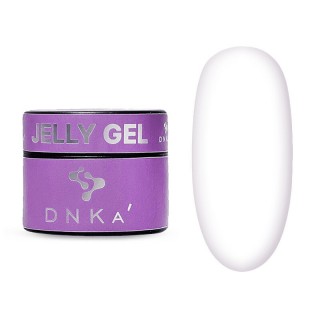 Гель для нарощування та моделювання DNKa Jelly Gel 0002 Vanilla молочний з легким рожевим підтоном 15 мл