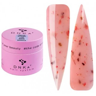 Рідкий гель DNKa Liquid Acrygel #0039 Magnolia ніжно рожевий із сухоцвітами15 мл