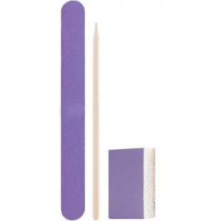 Одноразовий набір для манікюру DNKa Manicure file, buff, orange stick