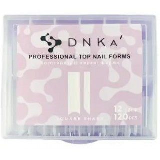 Верхні форми для нарощування нігтів DNKa Top Nail Forms Square Sharp 120 шт