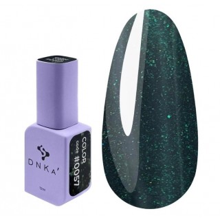 Гель-лак DNKa 0057 смарагдовий з блискітками 12 мл
