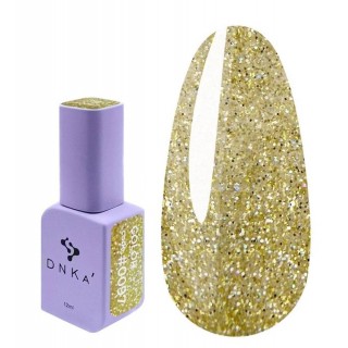 Гель-лак DNKa 0097 золотий з блискітками 12 мл