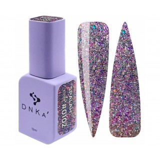 Гель-лак DNKa Color Spalah 0102 темно-сірий із шимером 12 мл