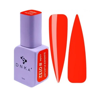 Гель-лак DNKa Polish Gel Summer Playlist 0132 вогненно-червоний 12 мл