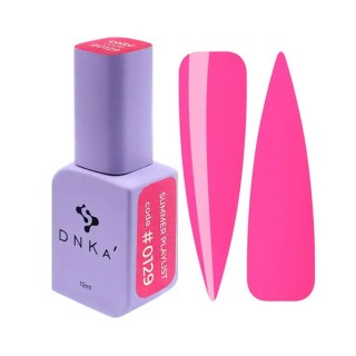 Гель-лак DNKa Polish Gel Summer Playlist 0129 рожева фуксія 12 мл