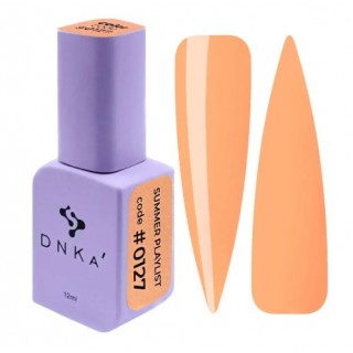 Гель-лак DNKa Polish Gel 0127 Summer Playlist світлий помаранчевий 12 мл