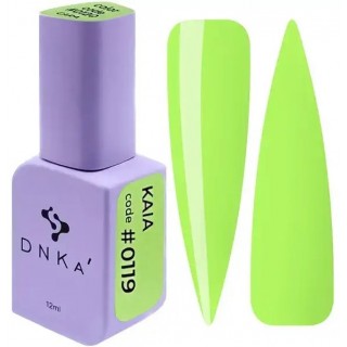 Гель-лак DNKa Polish Gel 0119 Kaia неоновий жовтий лайм 12 мл