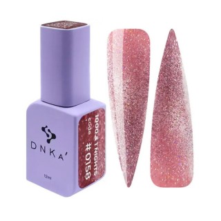 Гель-лак DNKa Gel Polish 1000&1 Nights №0158 світло-відбиваючий рожевий напівпрозорий 12 мл