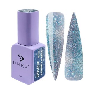 Гель-лак DNKa Gel Polish 1000&1 Nights №0160 світловідбивний синій напівпрозорий 12 мл