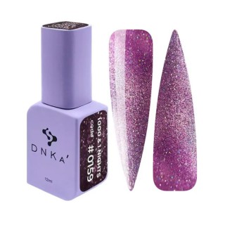 Гель-лак DNKa Gel Polish 1000&1 Nights №0159 світловідбиваючий фіолетово-бузковий напівпрозорий 12 мл