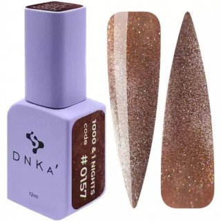 Гель-лак DNKa Gel Polish 1000&1 Night №0157 котяче око світловідбиваюче карамельне 12 мл