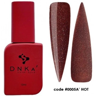База камуфлююча DNKa Cover Base 0005A' Hot червоний із золотим шиммером 12 мл