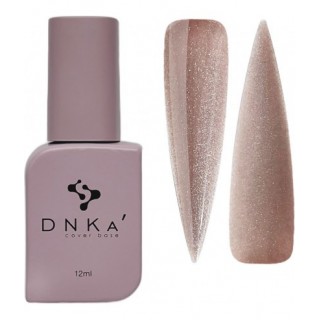 База камуфлююча DNKa Cover Base 0012 Shining світловідбиваючий ніжно-коричневий зі срібним шиммером 12 мл