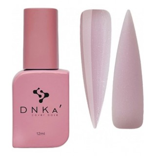 База камуфлююча DNKa Cover Base 0010 Wonderful ніжно-рожевий з блискітками опал 12 мл
