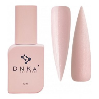База камуфлююча DNKa Cover Base 0040 Romantic світлий ніжний рожевий зі срібним шимером 12 мл