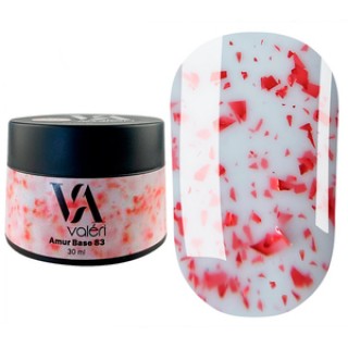 Камуфлююча база для гель-лаку Valeri French Rubber Base Amur 083 30 мл