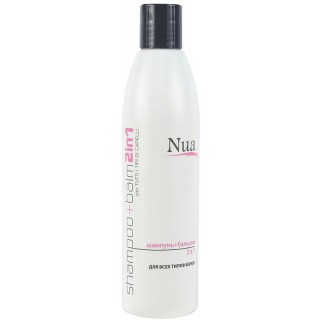 Шампунь і бальзам 2 в 1 для всіх типів волосся Nua Shampoo + Balm 2 in 1 250 мл