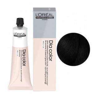 Безаміачний напівперманентний барвник L'Oreal Professionnel Dia Color 1 Чорний 60 мл