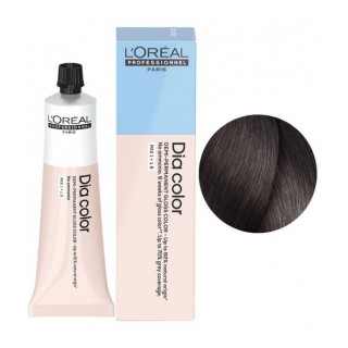 Безаміачний напівперманентний барвник L'Oreal Professionnel Dia Color 4.12 Каштановий попелястий ірис 60 мл