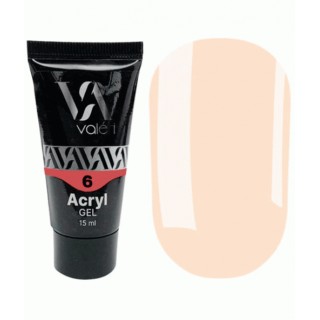 Акриловий гель для нарощення Valeri Acryl Gel 06 BEIGE 15 мл