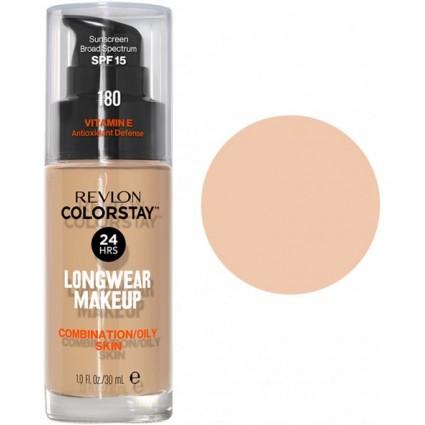 Тональна основа Revlon Colorstay Combination/Oily №180 (sand beige) 30 мл Тональна основа Revlon Colorstay Combination/Oily №180 (sand beige) 30 мл