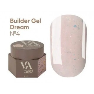 Гель для нігтів з блискітками Valeri Builder Gel Dream 04 15 мл