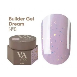 Гель для нігтів з блискітками Valeri Builder Gel Dream 08 15 мл