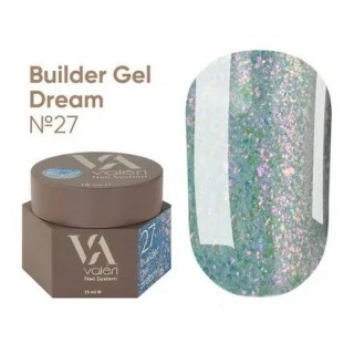 Гель для нігтів з блискітками Valeri Builder Gel Dream 27 15 мл