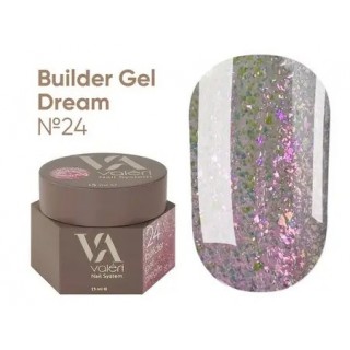 Гель для нігтів з блискітками Valeri Builder Gel Dream 24 15 мл