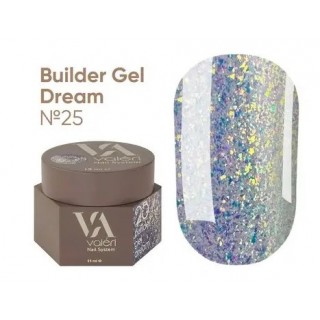 Гель для нігтів з блискітками Valeri Builder Gel Dream 25 15 мл