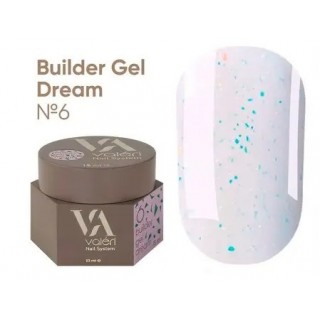 Гель для нігтів з блискітками Valeri Builder Gel Dream 06 15 мл