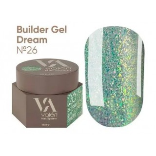 Гель для нігтів з блискітками Valeri Builder Gel Dream 26 30 мл