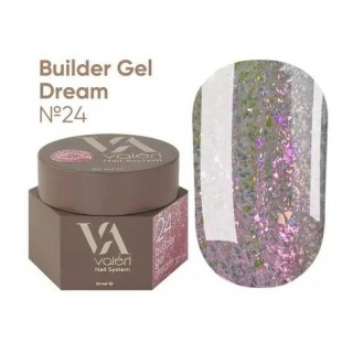 Гель для нігтів з блискітками Valeri Builder Gel Dream 24 30 мл