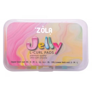 Валики для ламінування ZOLA Jelly L-Curl для верніх і нижніх вій 11пар