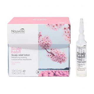 Заспокійливий лосьйон для чутливої шкіри голови в ампулах Nouvelle Scalp Habit Scalp Relief Lotion 10*10 мл